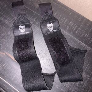 Gym Reapers black Skull crusher wrist wraps weight lifting accessory gym wear